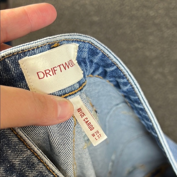 Driftwood Embroidered Cargo Straight Jeans, Womens Plus Size 20 - Picture 9 of 9